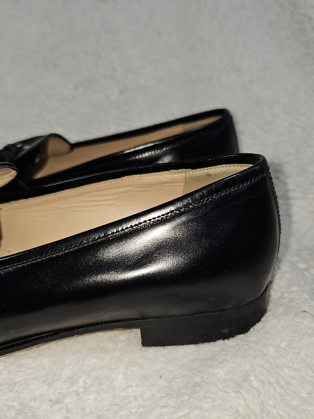 J. Crew Womens Black Patent Leather Academy Penny Loafers Slip On Size 8.5. - Picture 3 of 16
